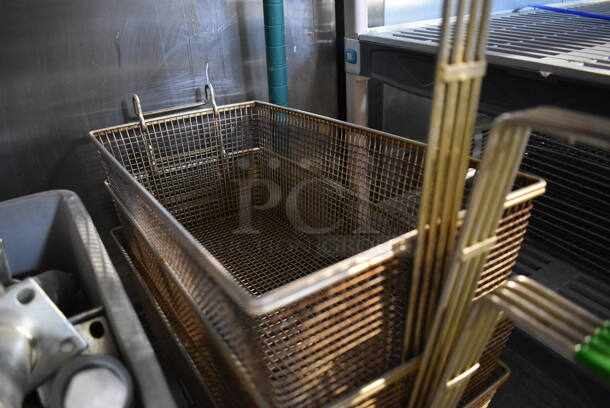 3 Metal Fry Baskets. 8.5x29x12. 3 Times Your Bid! - Image 3 of 3