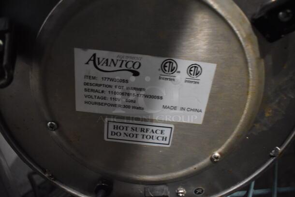 Avantco 177W300SS Stainless Steel Commercial Countertop Soup Kettle Food Warmer. 110 Volts, 1 Phase. 10x10x15. Tested and Working! - Image 4 of 4