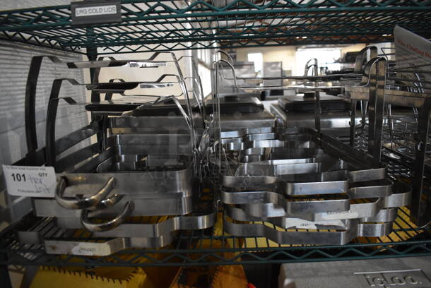 ALL ONE MONEY! Tier Lot of Various Metal Items Including Chafing Dish Frames - Image 3 of 3