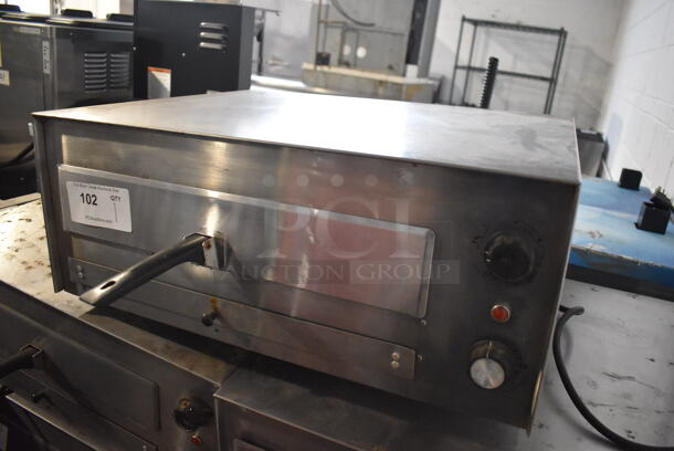 J&J Snack Foods JJ560E Stainless Steel Commercial Countertop Electric Powered Pizza Oven / Snack Oven. 120 Volts, 1 Phase. 23.5x20x10.5. Tested and Working! - Image 3 of 5