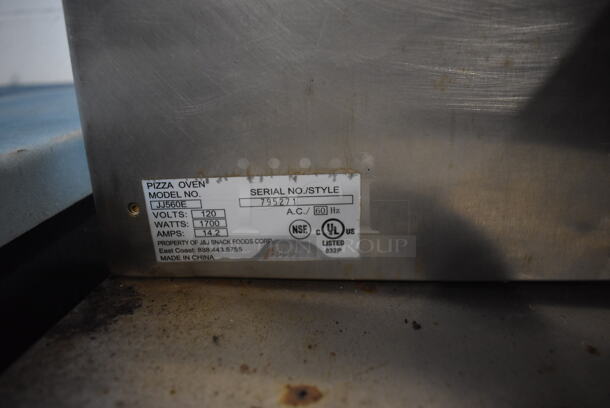 J&J Snack Foods JJ560E Stainless Steel Commercial Countertop Electric Powered Pizza Oven / Snack Oven. 120 Volts, 1 Phase. 23.5x20x10.5. Tested and Working! - Image 5 of 5