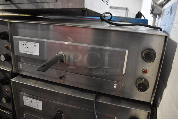 J&J Snack Foods JJ560E Stainless Steel Commercial Countertop Electric Powered Pizza Oven / Snack Oven. 120 Volts, 1 Phase. 23.5x20x10.5. Tested and Working! - Image 3 of 4