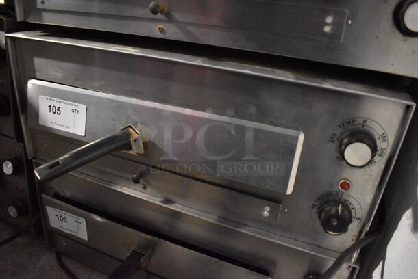 J&J Snack Foods JJ560E Stainless Steel Commercial Countertop Electric Powered Pizza Oven / Snack Oven. 120 Volts, 1 Phase. 23.5x20x10.5. Tested and Working! - Image 3 of 4