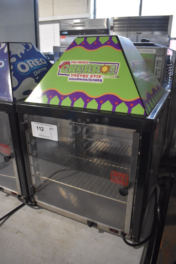 J&J Snack Foods JJ690-16 Metal Commercial Countertop Warming Display Case Merchandiser. 120 Volts, 1 Phase. 17.5x17.5x25. Tested and Working! - Image 3 of 4