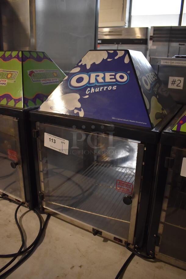 J&J Snack Foods JJ690-16 Metal Commercial Countertop Warming Display Case Merchandiser. 120 Volts, 1 Phase. 17.5x17.5x25. Tested and Working! - Image 2 of 4