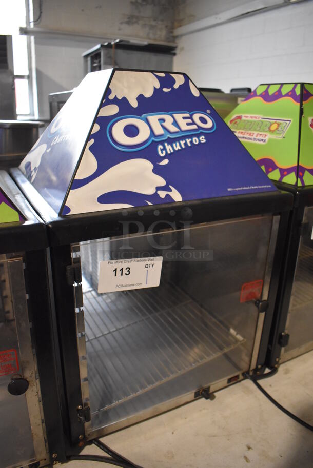 J&J Snack Foods JJ690-16 Metal Commercial Countertop Warming Display Case Merchandiser. 120 Volts, 1 Phase. 17.5x17.5x25. Tested and Working! - Image 3 of 4
