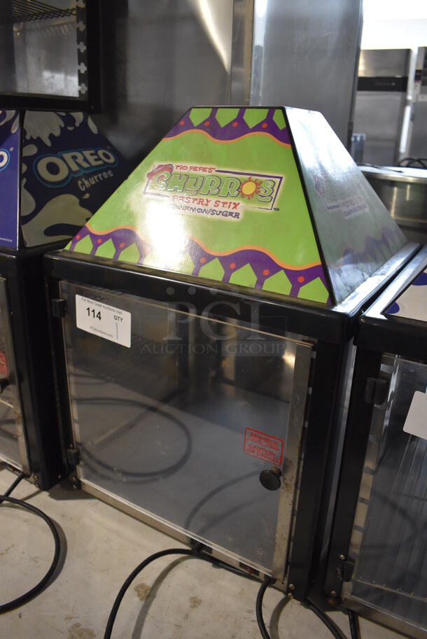 J&J Snack Foods JJ690-16 Metal Commercial Countertop Warming Display Case Merchandiser. 120 Volts, 1 Phase. 17.5x17.5x25. Tested and Working! - Image 2 of 4