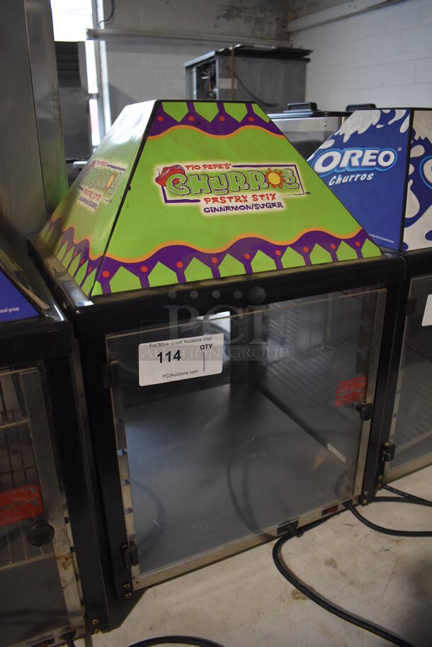 J&J Snack Foods JJ690-16 Metal Commercial Countertop Warming Display Case Merchandiser. 120 Volts, 1 Phase. 17.5x17.5x25. Tested and Working! - Image 3 of 4