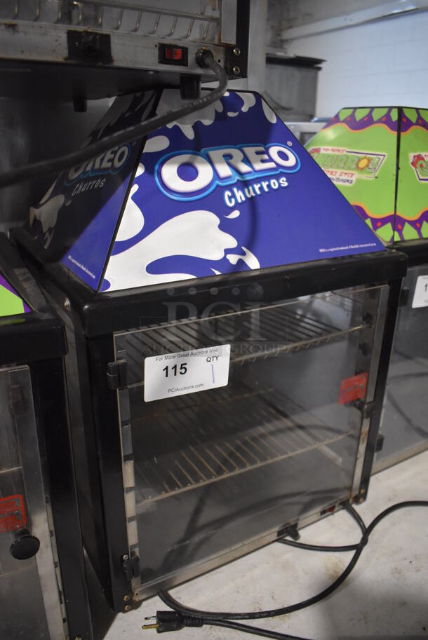 J&J Snack Foods JJ690-16 Metal Commercial Countertop Warming Display Case Merchandiser. 120 Volts, 1 Phase. 17.5x17.5x25. Tested and Working! - Image 3 of 4
