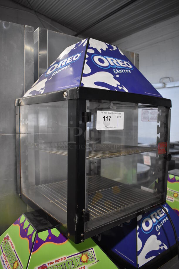 J&J Snack Foods JJ690-16 Metal Commercial Countertop Warming Display Case Merchandiser. 120 Volts, 1 Phase. 17.5x17.5x25. Tested and Working! - Image 3 of 6