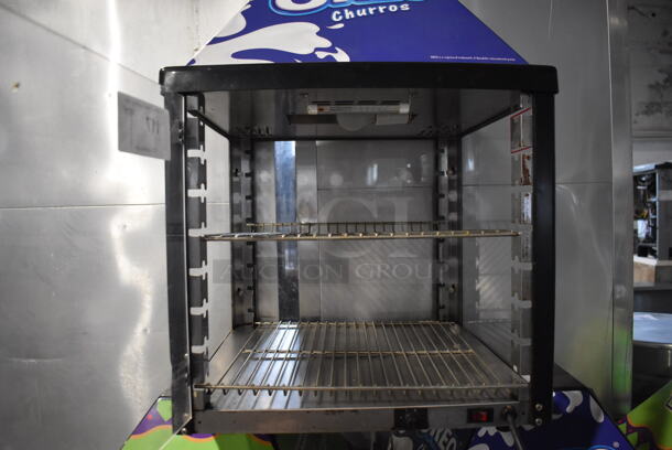 J&J Snack Foods JJ690-16 Metal Commercial Countertop Warming Display Case Merchandiser. 120 Volts, 1 Phase. 17.5x17.5x25. Tested and Working! - Image 4 of 6