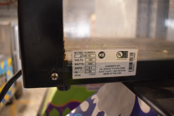 J&J Snack Foods JJ690-16 Metal Commercial Countertop Warming Display Case Merchandiser. 120 Volts, 1 Phase. 17.5x17.5x25. Tested and Working! - Image 5 of 6