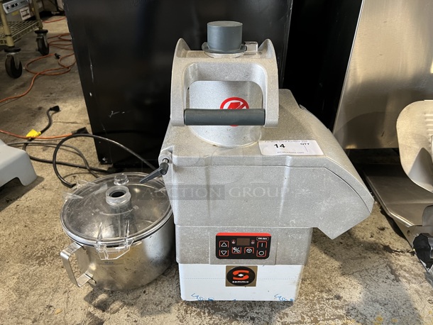 2015 Sammic CK-301 Metal Commercial Countertop Food Processor w/ Metal Bowl. 120 Volts, 1 Phase. 16x16x24. Tested and Working!