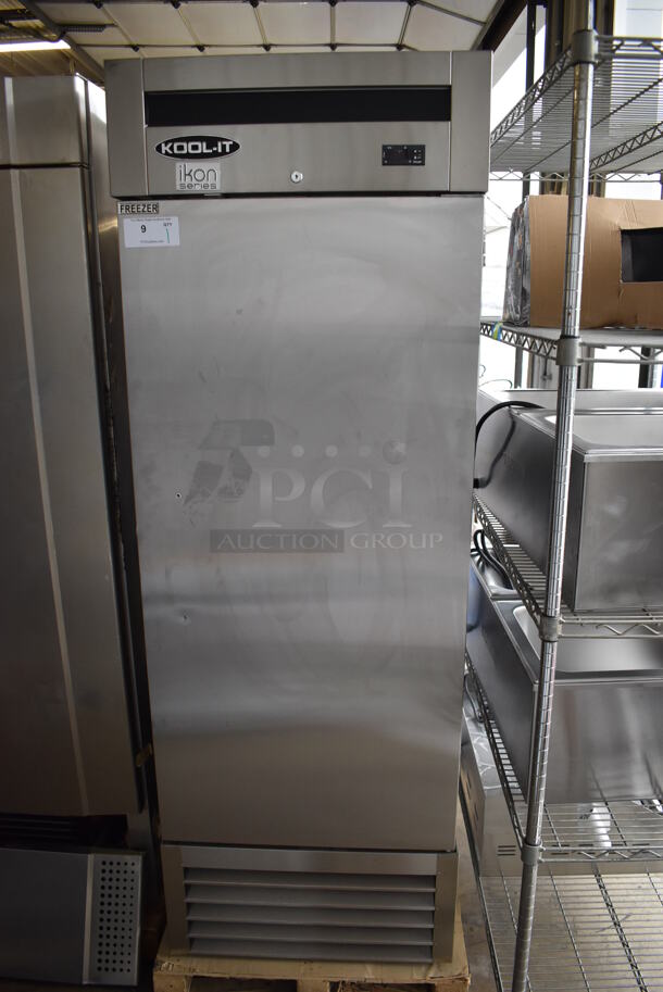 LIKE NEW! 2017 Kool-it KB27F Stainless Steel Commercial Single Door Reach In Freezer. 115 Volts, 1 Phase. Unit Has Only Been Used a Few Times! Tested and Working!