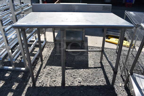 Eagle Stainless Steel Table w/ Back Splash.
