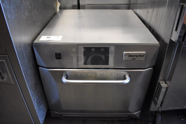 2015 Merrychef Eikon e4 Stainless Steel Commercial Countertop Electric Powered Rapid Cook Oven. 208/240 Volts, 1 Phase.