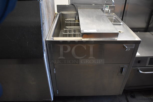 Falcon Stainless Steel Commercial Rethermalizer w/ Hydro Heater Circulation Heater and Sink Bay