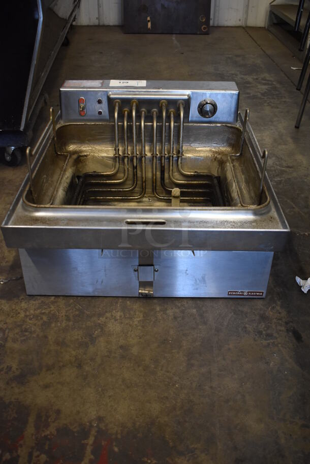 General Electric CK20B Stainless Steel Commercial Countertop Electric Powered Deep Fat Fryer. 220-240 Volts, 1 Phase.