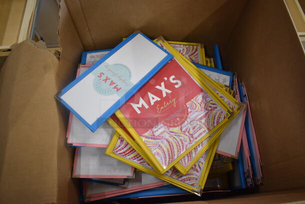 ALL ONE MONEY! Lot of Max's Eatery Menus
