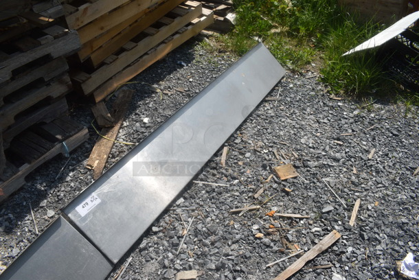 Stainless Steel Wall Mount Shelf with Brackets - Image 2 of 4