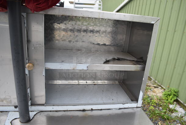 Metal Commercial Hot Dog Cart w/ Trailer Attachment and Patio Umbrella - Image 6 of 11