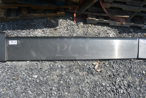 Stainless Steel Wall Mount Shelf with Brackets - Image 1 of 4