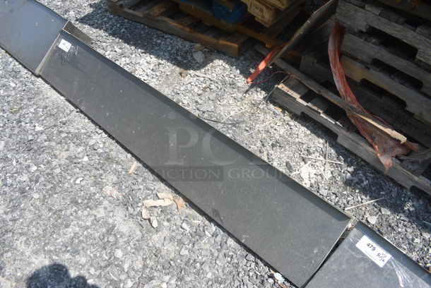 Stainless Steel Wall Mount Shelf with Brackets - Image 3 of 4