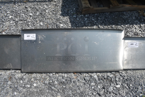 Stainless Steel Wall Mount Shelf with Brackets - Image 1 of 4