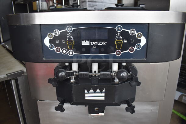 2012 Taylor C722N-27 Commercial Stainless Steel Electric Powered Air Cooling Soft Serve Ice Cream Machine With Bin Of Parts And Manual. 208-230V/1 Phase.  - Image 6 of 8