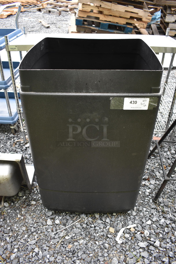 Black Poly Trash Can - Image 2 of 4