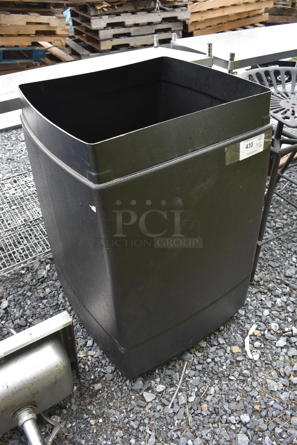 Black Poly Trash Can - Image 3 of 4