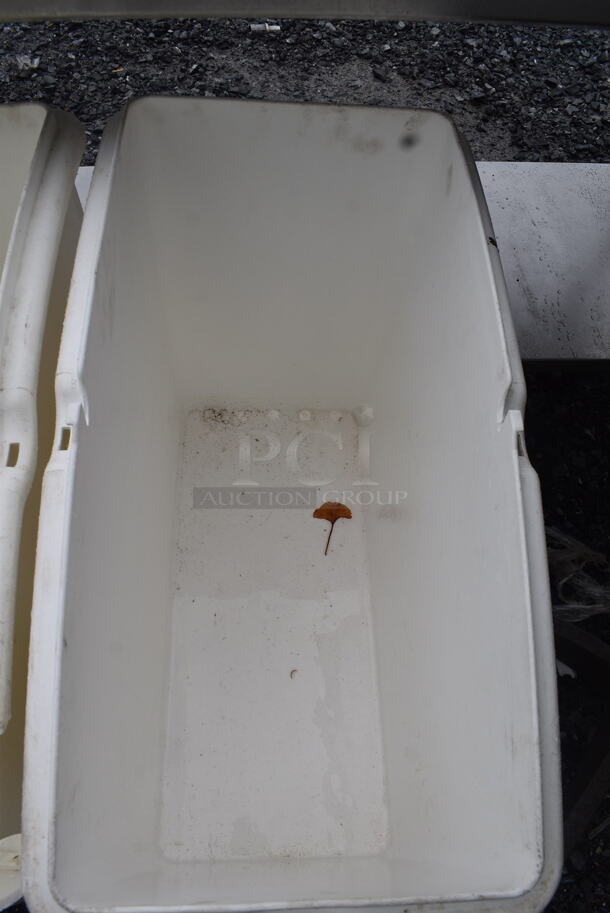 2 White Poly Food Bins on Wheels. 2 Times Your Bid! - Image 4 of 6