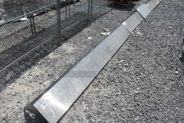 Stainless Steel Wall Mount Shelf with Brackets - Image 2 of 4