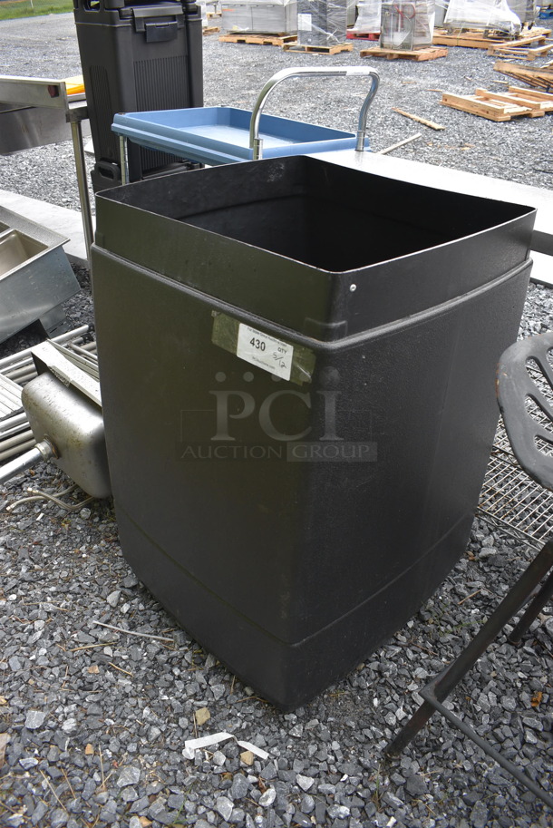 Black Poly Trash Can - Image 4 of 4