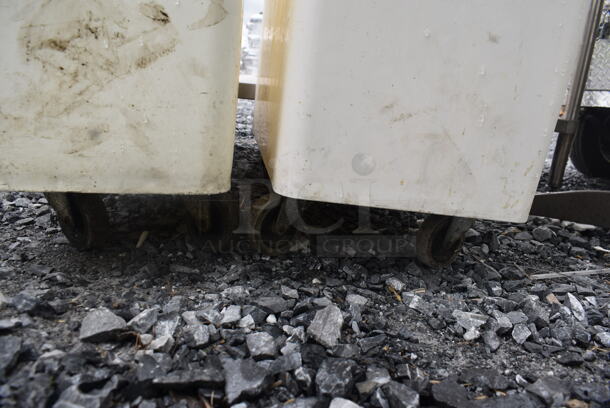 2 White Poly Food Bins on Wheels. 2 Times Your Bid! - Image 6 of 6