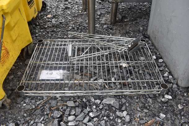 Metal Metro Shelf and Wall Mounts - Image 1 of 3