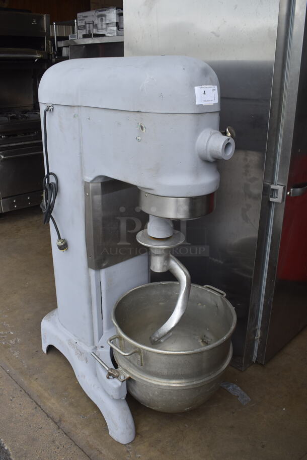 HARD TO FIND 115V Unit! Hobart H-600 60 Quart Four Speed Dough Mixer With Metal Bowl And Dough Hook. 115V, 1 Phase. Tested and Working! - Image 2 of 7