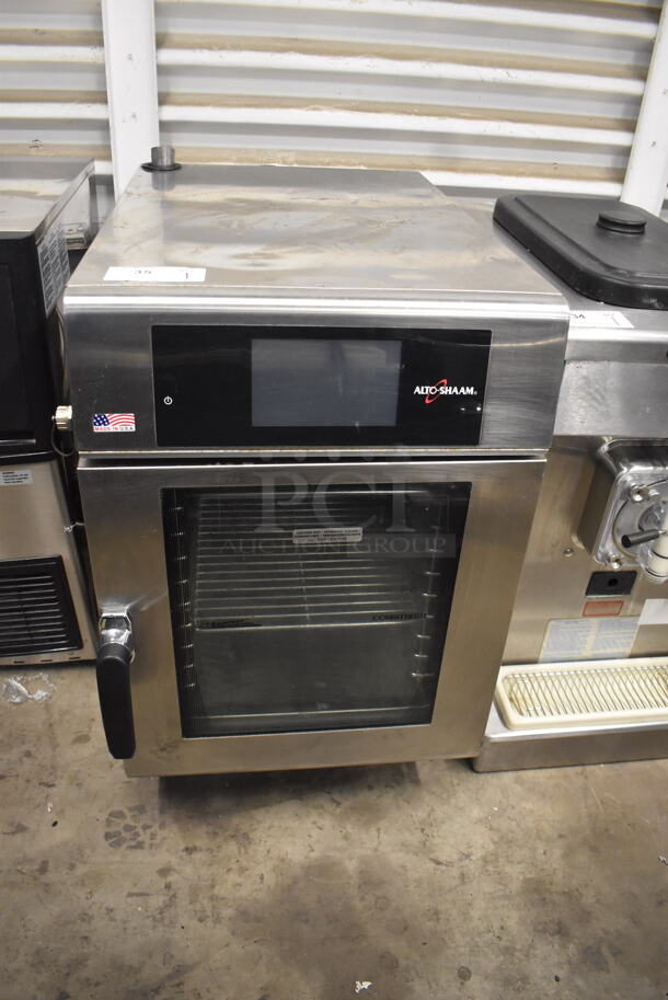 2017 Alto Shaam CTX4-10EC Commercial Stainless Steel Electric Combitherm CT Express Countertop Oven With Steel Rack on Galvanized Legs. 208-240, 1 Phase. 