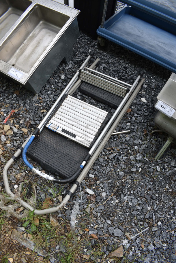 2 Metal Foldable Step Stools. 2 Times Your Bid! - Image 3 of 3