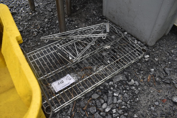 Metal Metro Shelf and Wall Mounts - Image 2 of 3