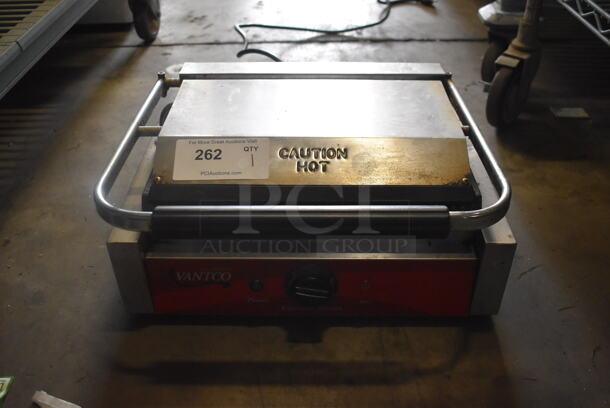 Avantco SG-811EB Commercial Stainless Steel Electric Countertop Panini Grill. 120V.  Tested and Working! - Image 1 of 6