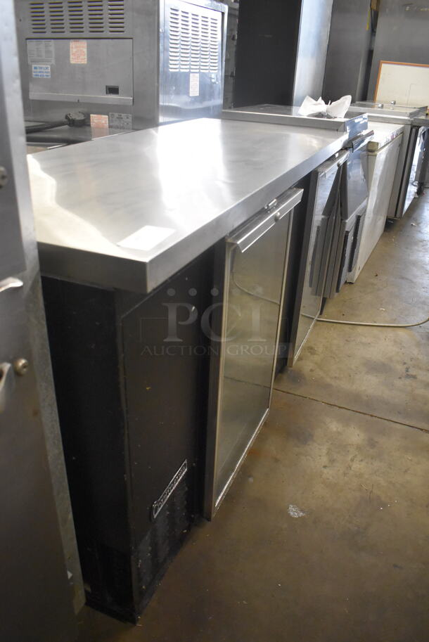 Continental BBC69-GD Commercial Stainless Steel Back Bar Cooler With 2 Glass Doors And Polycoated Racks. 115V, 1 Phase. Tested and Powers On But Does Not Get Cold - Image 2 of 5