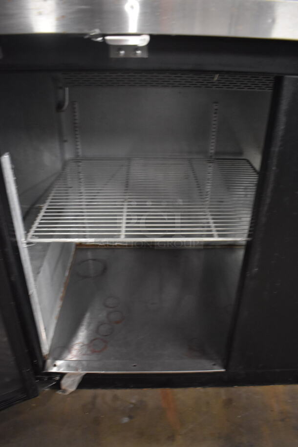 Continental BBC69-GD Commercial Stainless Steel Back Bar Cooler With 2 Glass Doors And Polycoated Racks. 115V, 1 Phase. Tested and Powers On But Does Not Get Cold - Image 4 of 5