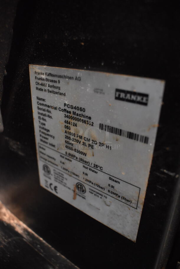 Franke FCS4050 Commercial Electric  Coffee Machine. 200-230V. - Image 6 of 8