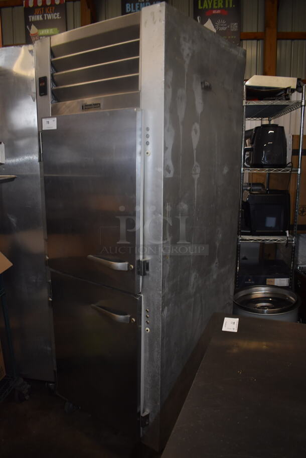 Traulsen Commercial Stainless Steel One Section Freezer With Two Solid Doors And Steel Racks on Commercial Casters. 115 Volt 1 Phase.  Tested and Working! - Image 3 of 6