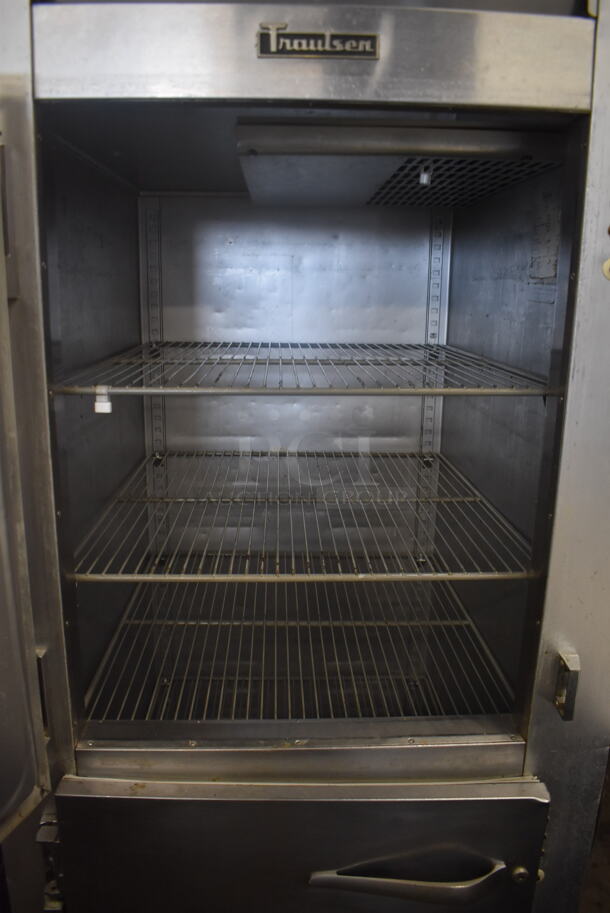 Traulsen Commercial Stainless Steel One Section Freezer With Two Solid Doors And Steel Racks on Commercial Casters. 115 Volt 1 Phase.  Tested and Working! - Image 4 of 6