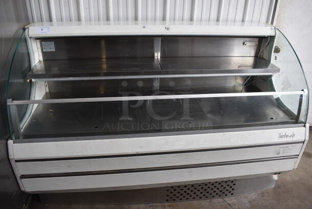Turbo Air TOM-75L(W) Commercial Open Air Refrigerated Display Merchandiser  White With 2-Level Stainless Steel Shelving. 120V/1 Phase. Tested and Working! - Image 1 of 6