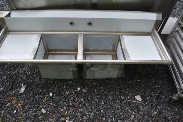 BRAND NEW SCRATCH AND DENT! Regency 600S21717218 2 Bay Commercial Stainless Steel Sink. Does Not Come With Legs or Faucet - Image 1 of 6