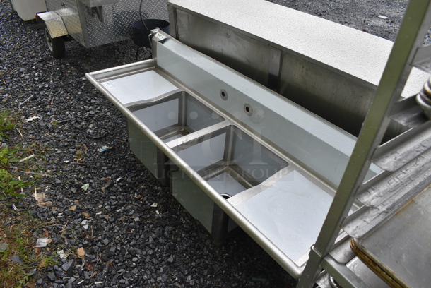 BRAND NEW SCRATCH AND DENT! Regency 600S21717218 2 Bay Commercial Stainless Steel Sink. Does Not Come With Legs or Faucet - Image 4 of 6