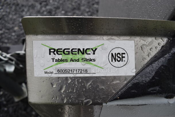 BRAND NEW SCRATCH AND DENT! Regency 600S21717218 2 Bay Commercial Stainless Steel Sink. Does Not Come With Legs or Faucet - Image 6 of 6